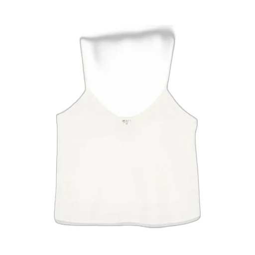 Silk Top With Crystal Embellishment