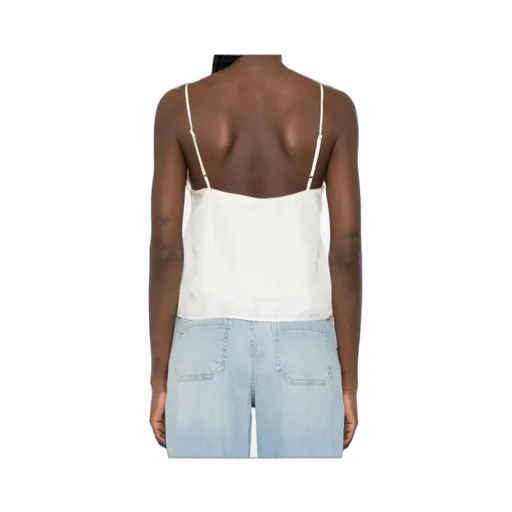 Silk Top With Crystal Embellishment