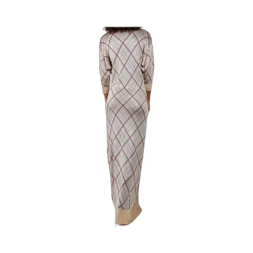 Checked Cardigan Dress