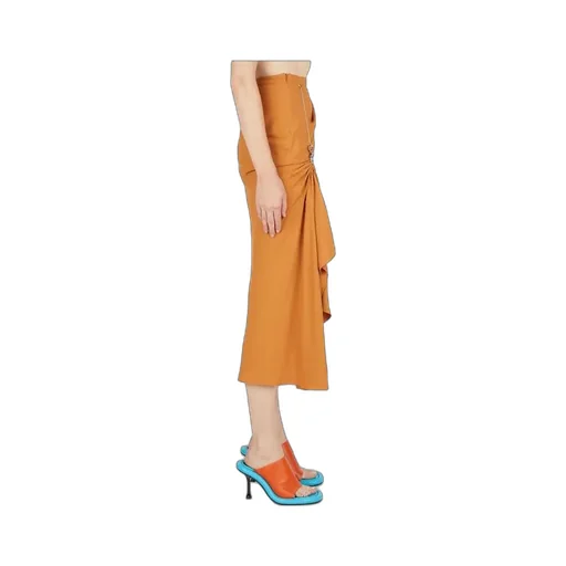 Kiko Kostadinov High-Waist Straight Hem Midi Skirt