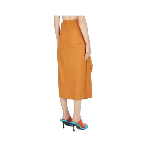Kiko Kostadinov High-Waist Straight Hem Midi Skirt