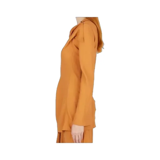 Kiko Kostadinov Long-Sleeved Cut-Out Front-Slit Blouse