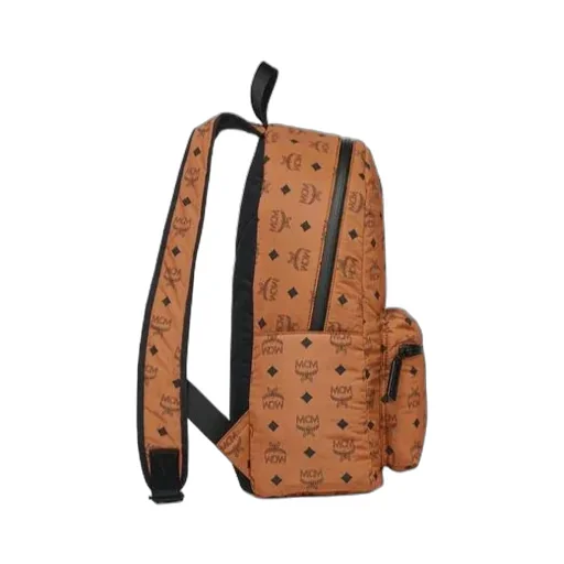 Mcm Logo Printed Backpack