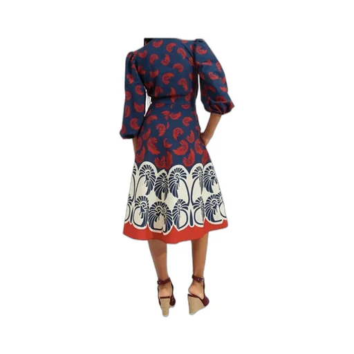 Camerino Palm Tree-Print Dress