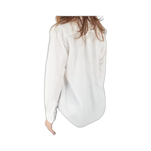 Round Collar Shirt White