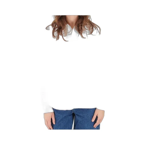 Round Collar Shirt White