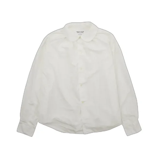Round Collar Shirt White