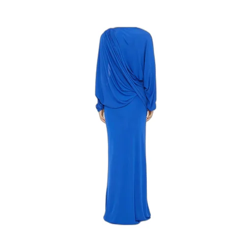 Encased Nature Draped One-Shoulder Dress