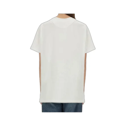 Stella Mccartney Lace-Insert Graphic Boxy T-Shirt