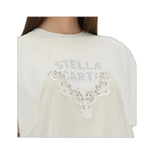 Stella Mccartney Lace-Insert Graphic Boxy T-Shirt