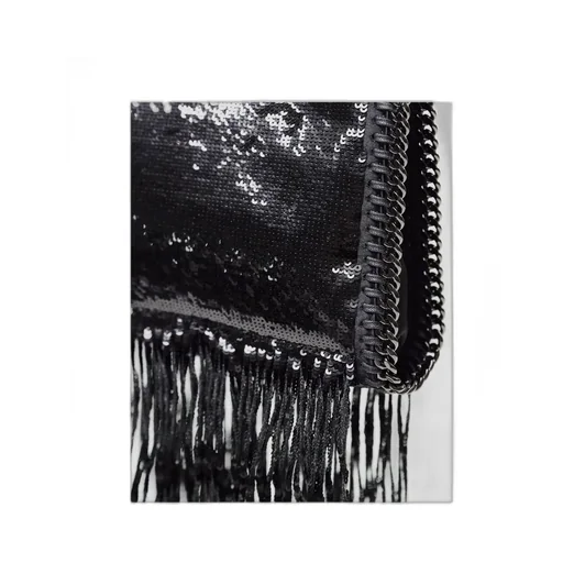 Stella Mccartney Limited-Edition Falabella Sequinned Fringed Tiny Tote Bag