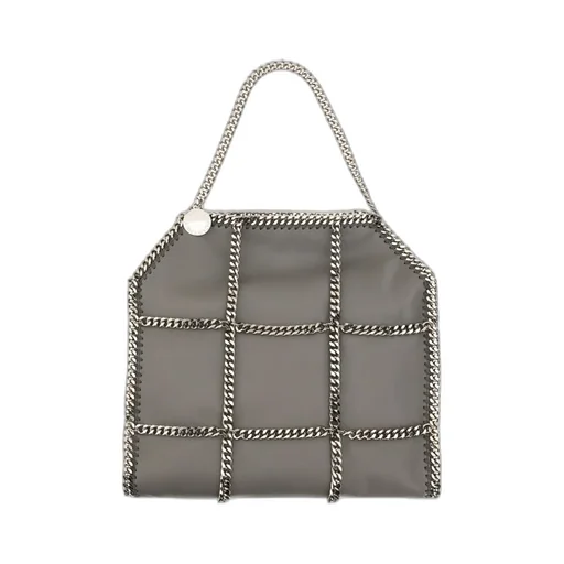 Stella Mccartney Logo Engraved Chain Detailed Shoulder Bag