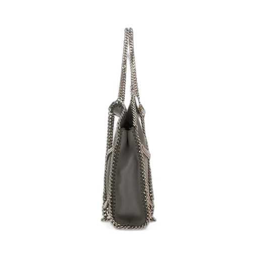 Stella Mccartney Logo Engraved Chain Detailed Shoulder Bag