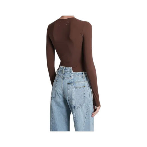 Maison Margiela Four-Stitch Long-Sleeved Bodysuit