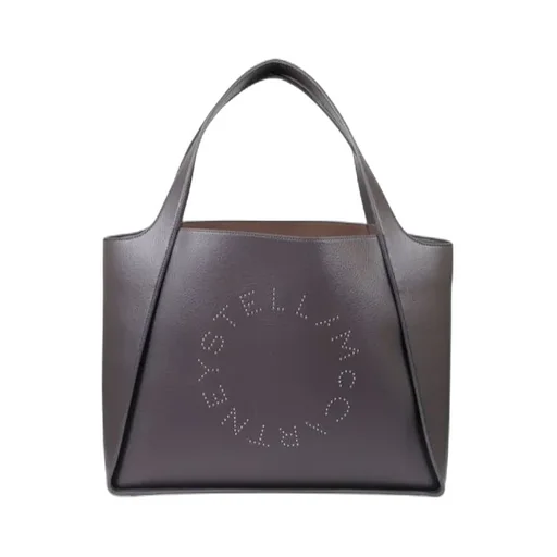 Stella Mccartney Logo Perforated Tote Bag