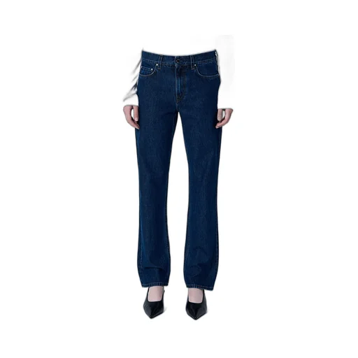 TotÊMe Logo Patch Straight-Leg Jeans