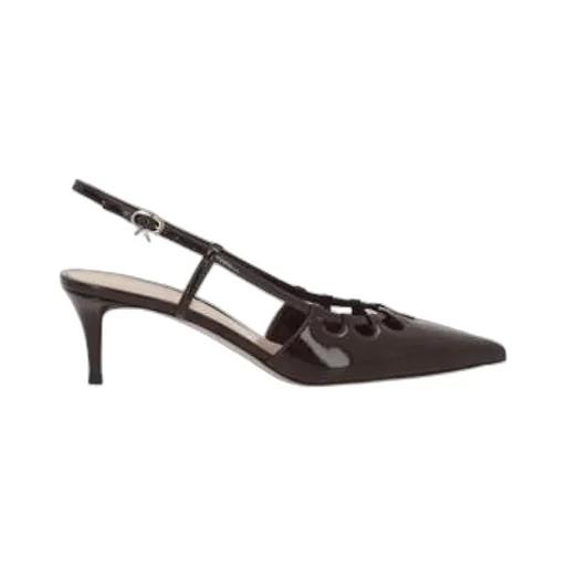 Gianvito Rossi Pointed Toe Slingback Pumps