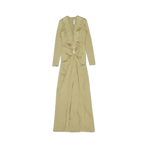 Victoria Beckham V-Neck Embellished Maxi Dress