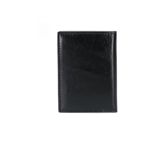 Orb-Plaque Leather Wallet