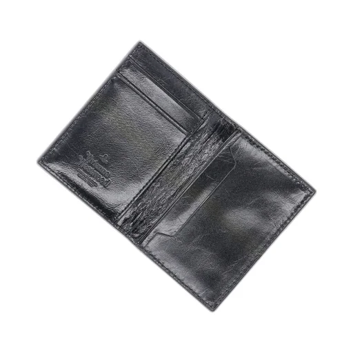 Orb-Plaque Leather Wallet