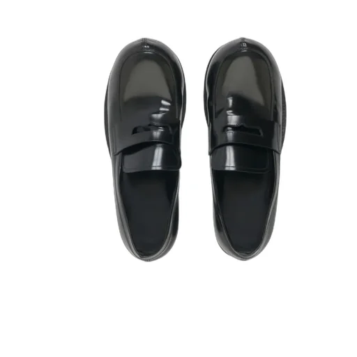 Black Leather New Wave Loafer