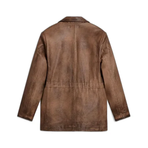 Golden Goose Deluxe Brand Single Breasted Leather Jacket
