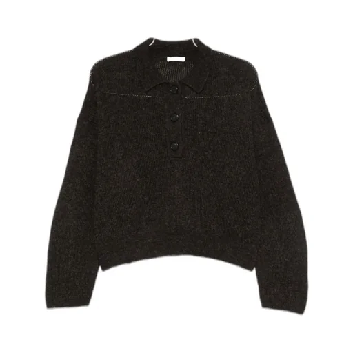 Button-Placket Sweater
