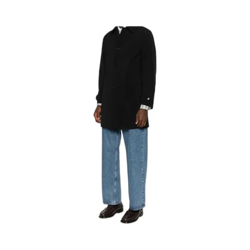 Buttoned Single-Breasted Coat
