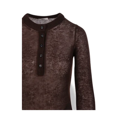 Button-Front Long-Sleeve Bodysuit