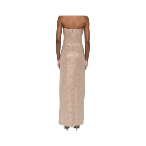 Crystal-Embellished Side-Split Maxi Dress