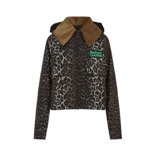 Barbour X Ganni Leopard-Pattern Jacket