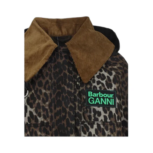 Barbour X Ganni Leopard-Pattern Jacket