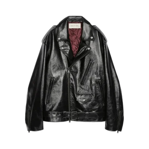 Dries Van Noten Leather Biker Jacket