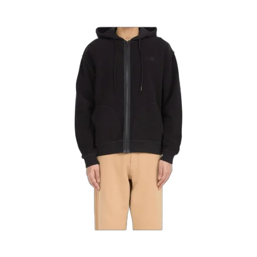 Mm6 Maison Margiela Zip-Up Drawstring Hoodie