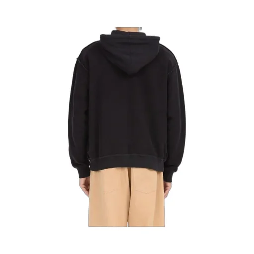Mm6 Maison Margiela Zip-Up Drawstring Hoodie