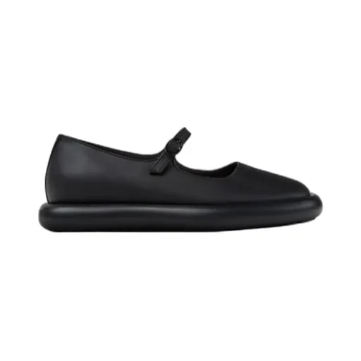 Camper Onda Buckle-Strap Round-Toe Ballet Flats