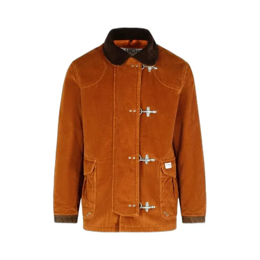 Fay Toggle Fastening Corduroy Jacket