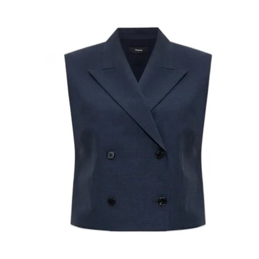 Theory Double Breasted V-Neck Vest