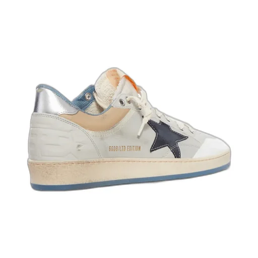 Star-Detail Leather Trainers