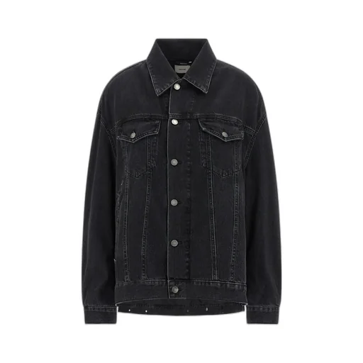Button-Fastening Denim Jacket