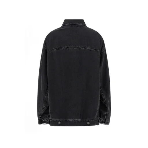 Button-Fastening Denim Jacket