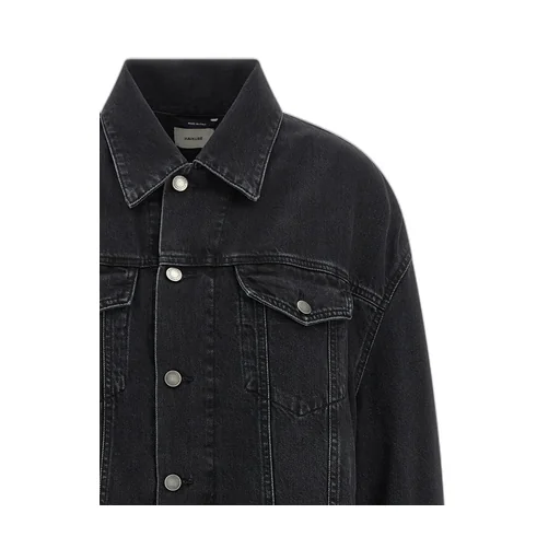 Button-Fastening Denim Jacket