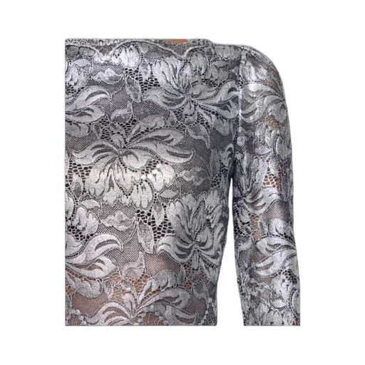 Rabanne Lace Detailed Cropped Top