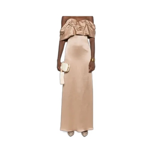 Draped One-Shoulder Dress