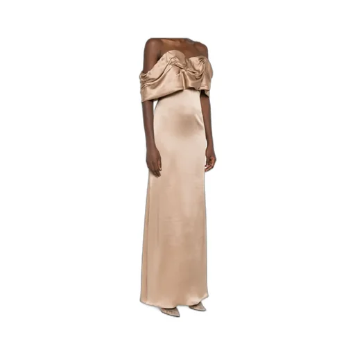 Draped One-Shoulder Dress
