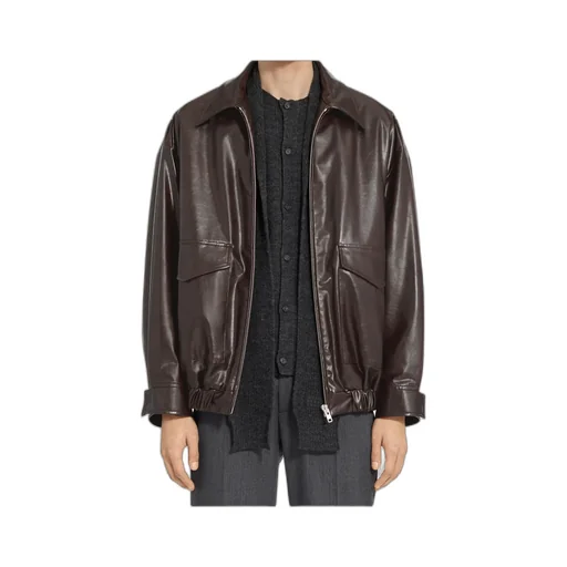 Mm6 Maison Margiela Faux Leather Jacket