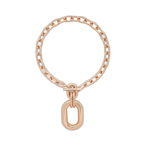Rabanne Xl Link Logo Engraved Necklace
