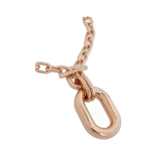Rabanne Xl Link Logo Engraved Necklace