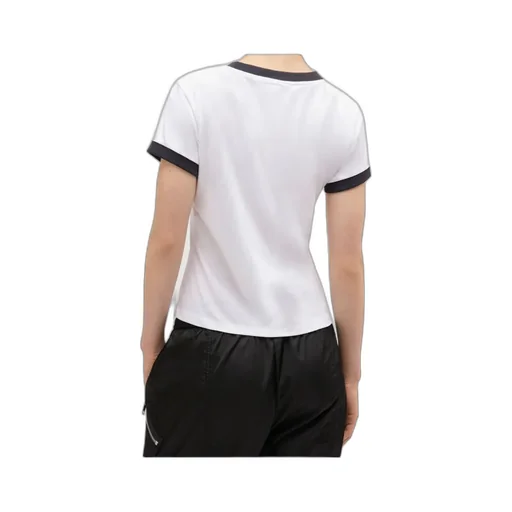White Cropped Kitty T-Shirt
