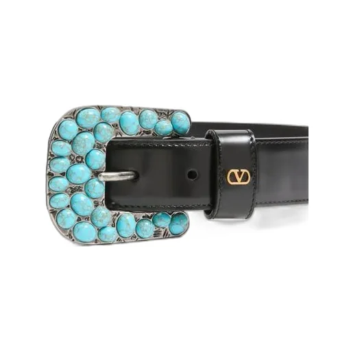 Vlogo Signature Brushed Calfskin Belt 30 Mm